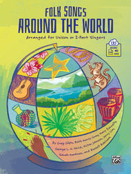 Folk Songs Around the World Unison/Two-Part Reproducible Book & Online Audio Access cover Thumbnail